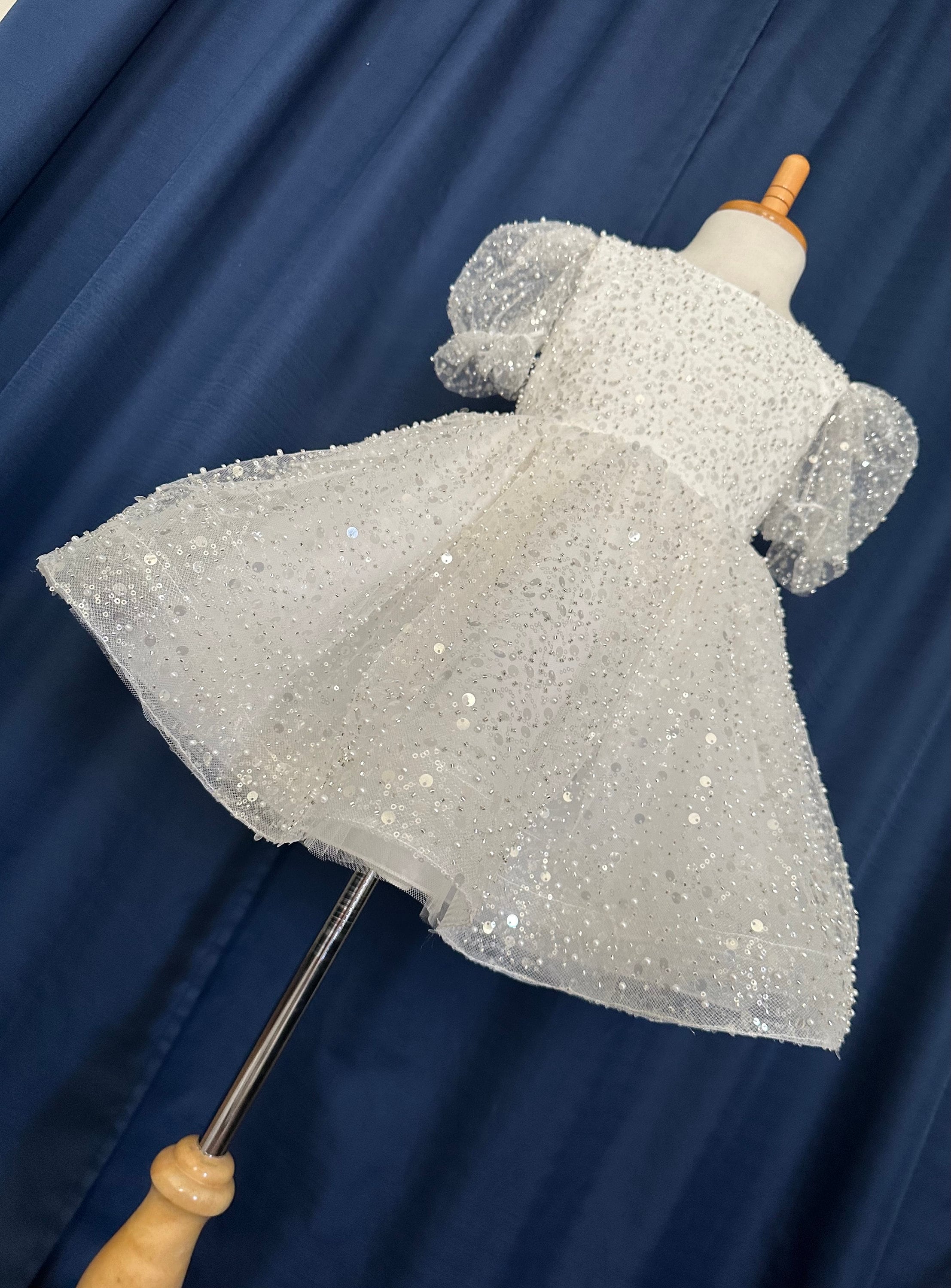 Rhinestone and Pearl Dress Short - Etsy
