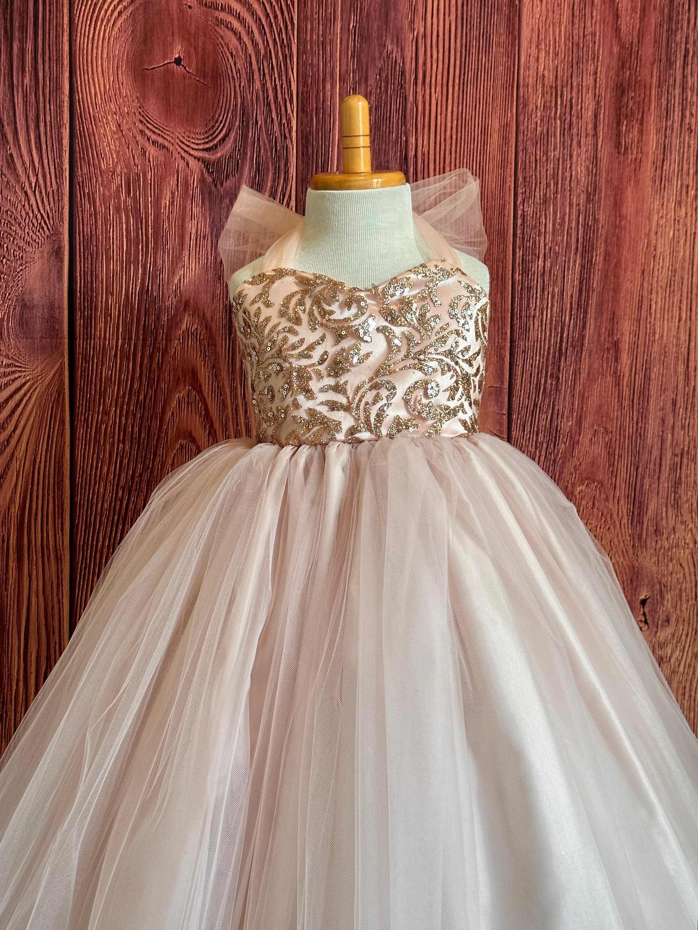 slim fit dress slacks Rose Gold Beach Wedding Dress from Lace and Soft Tulle main image 0