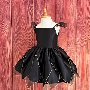 Black Fairy Costume Birthday Halloween Tutu Dress Gothic Infant Toddler Junior Girl Summer Fall Cosplay Dark Trendy Dress