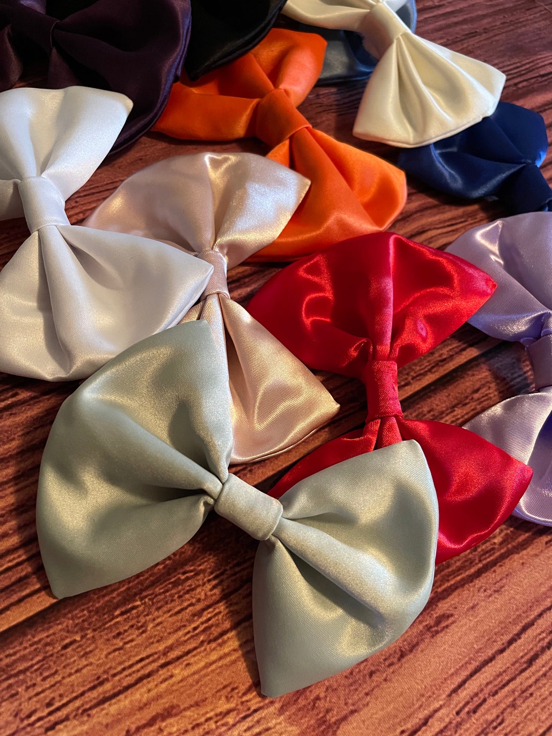 Satin Big Bow Hair Clip Flower Girl Summer Easter Trendy Hair Style Infant Toddler Junior Girls