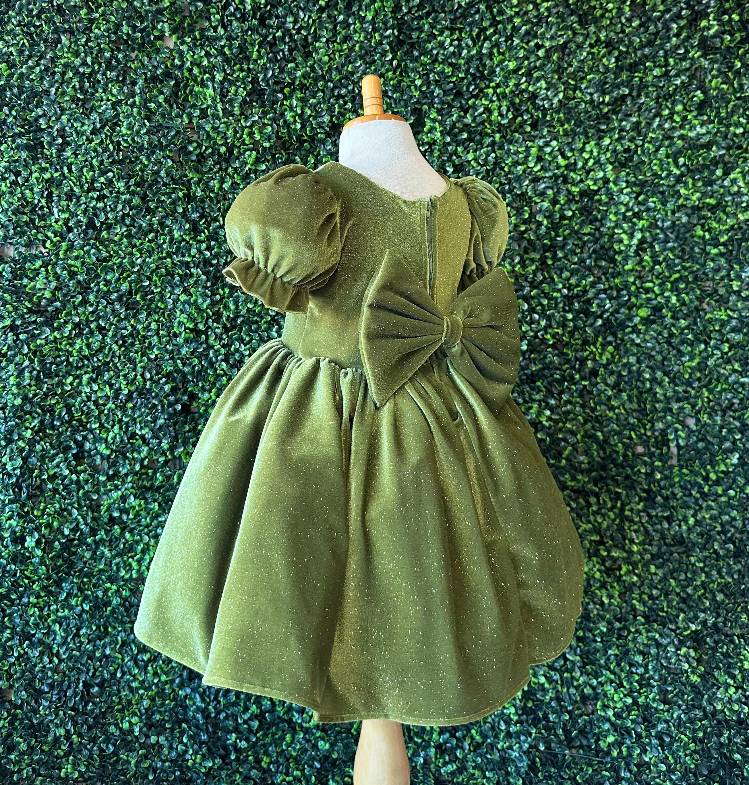 Green Velvet Infant Dress - Etsy Green Velvet Infant Dress - Etsy