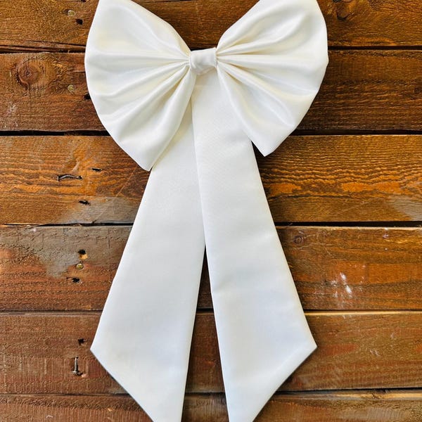 Satin Big Bow Custom Dress Accessory Add On Flower Girl Bridesmaids Big Bow Elegant Summer Easter Trendy Infant Toddler Junior Girls Decor