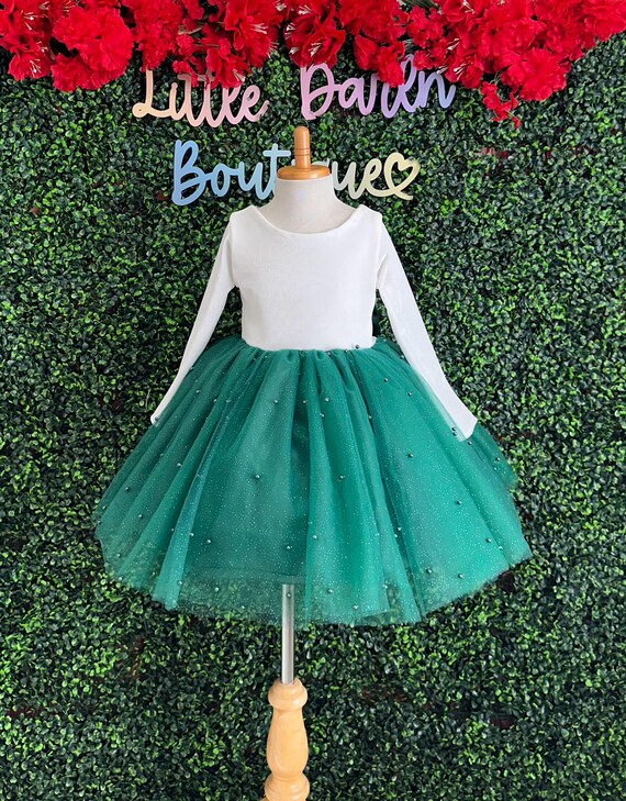 girls long sleeve holiday dress Christmas Cookies Baking Crew Long Sleeve Ruffle Dress - Holiday Girls Dress main image 1