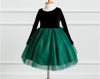 green emerald velvet dress Amazon.com: Green Christmas Dresses for Girls Velvet Dress Gliter Dresses  Toddler Baby Girl Tutu Tulle Ruffle Dress Kids Fall Winter Fancy Party  Twirl Dress Vestidos Elegantes para Ni as Dark Green 12-18 Months: