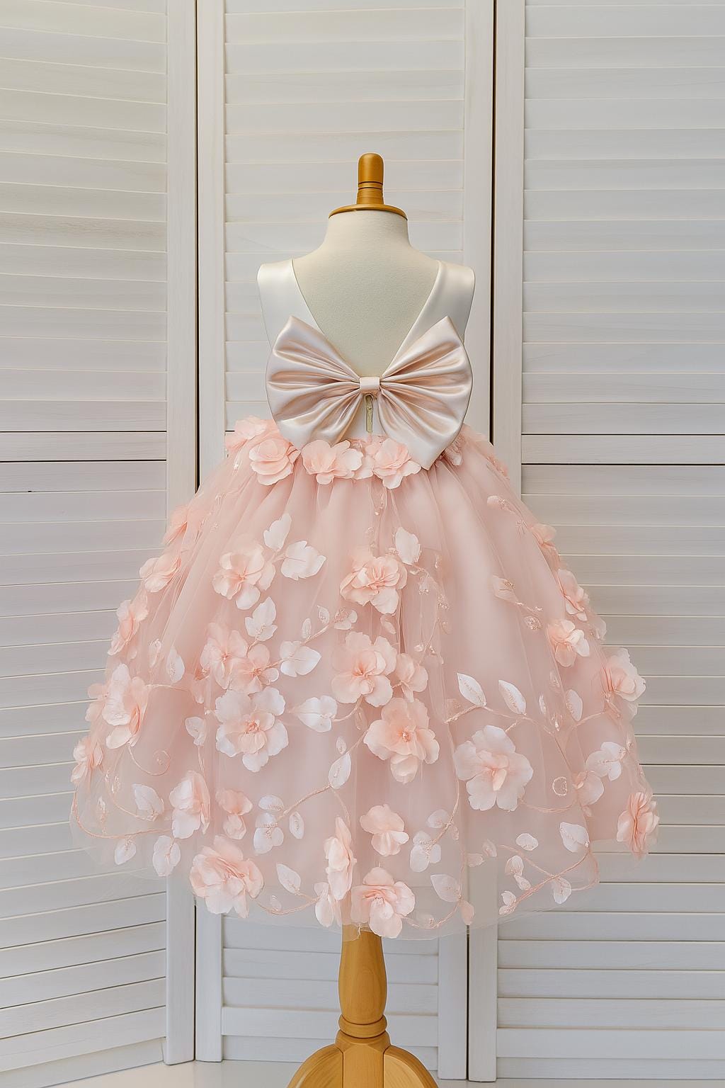 strapless open back dress Melody Floral Midi Dress main image 1