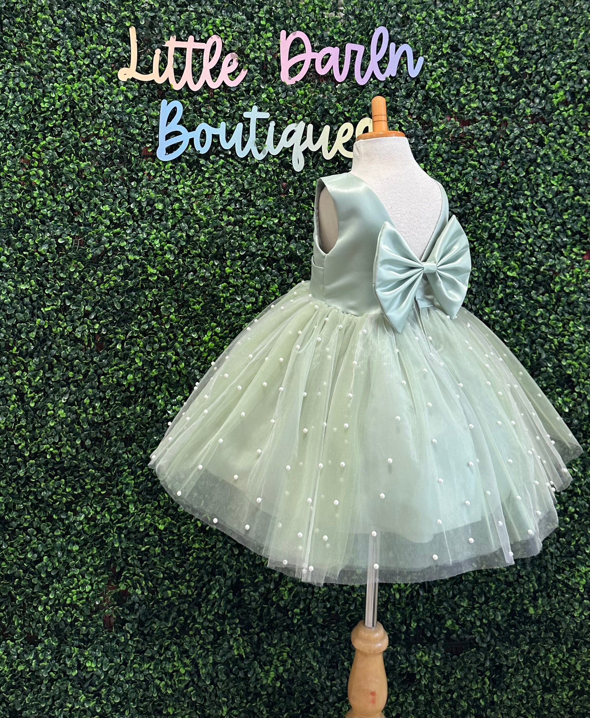 Sage Green Infant Toddler Dress - Etsy
