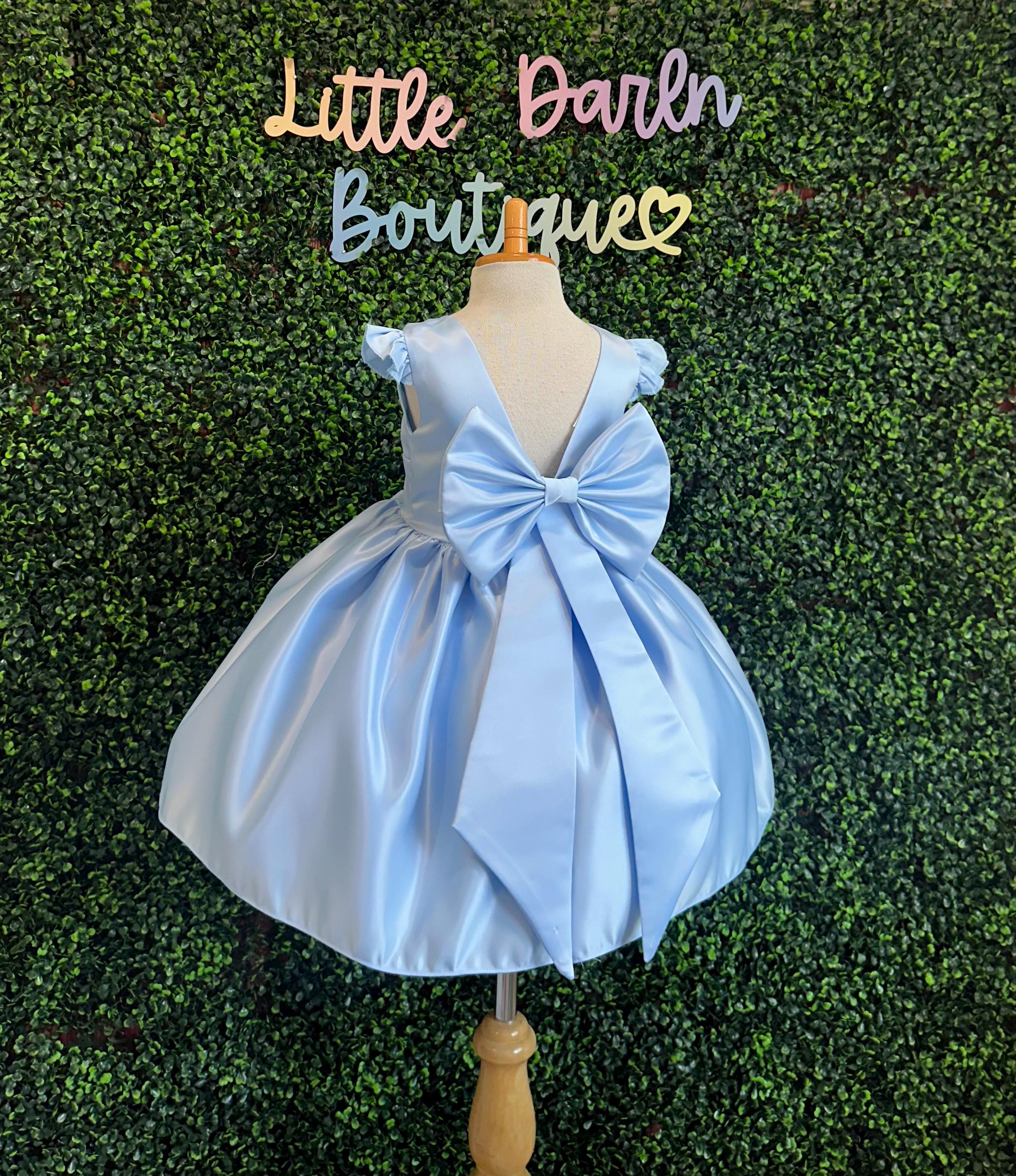 18 month blue dress Navy Blue Lace Ruffle Homecoming Dress – alinanova main image 0