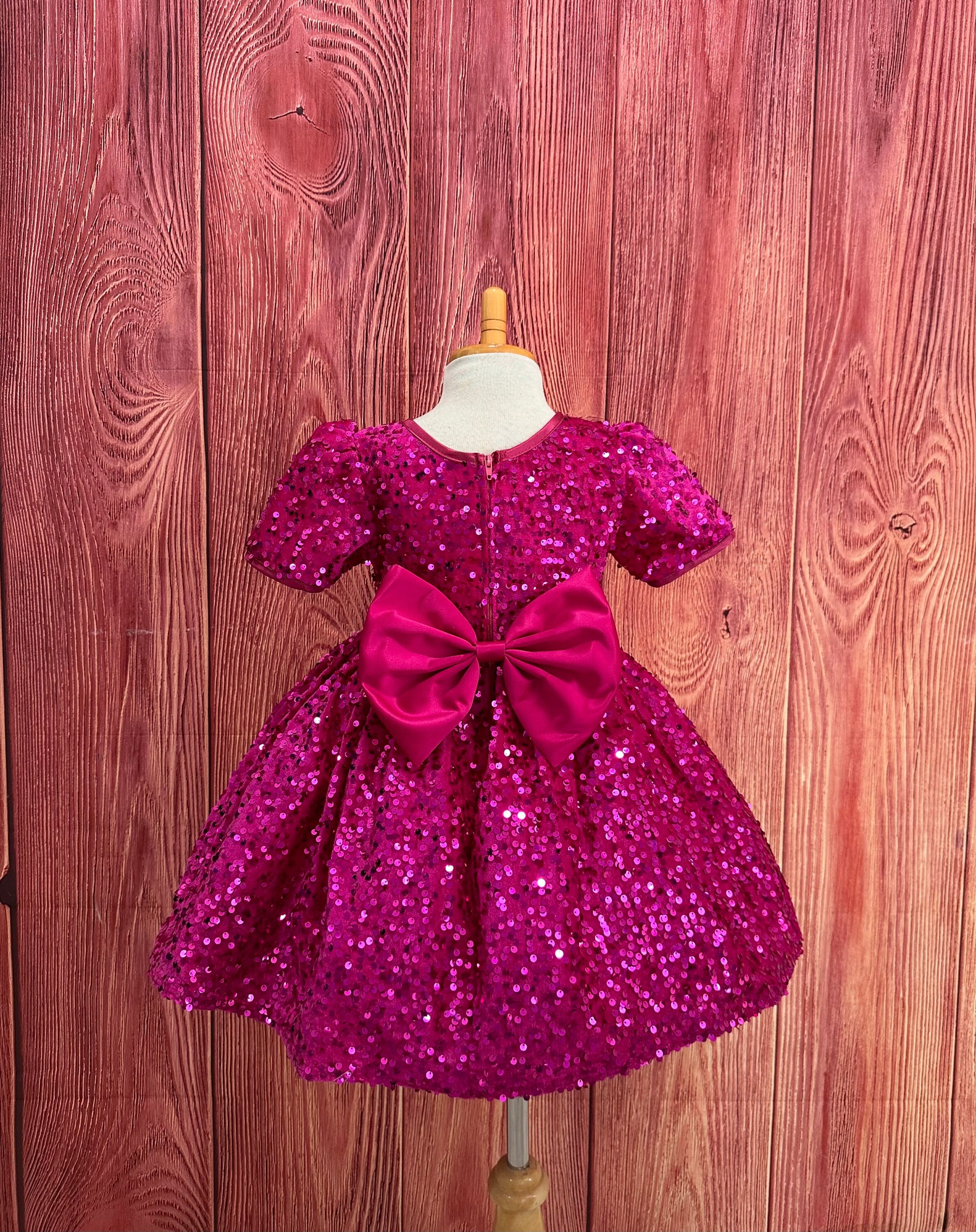 Magenta Baby Dress Etsy UK