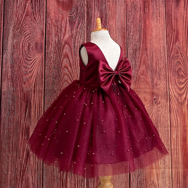 Infant Boy's CH Burgundy 