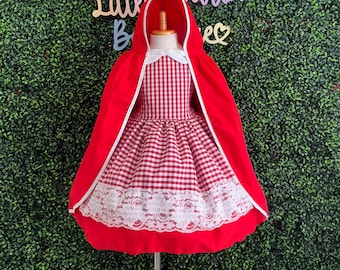 Halloween Birthday Toddler Cosplay Photoshoot Dress Up Costume Knee Length With Cape & Hairbow