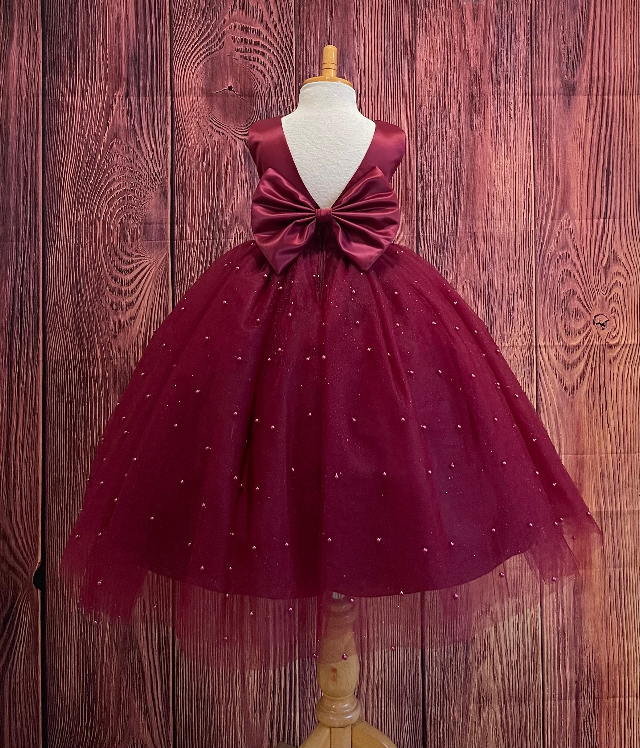 Vintage Burgundy Prom Dresses 2017 Ball Gown Scoop Neck Sleeveless  Appliques Flower Bow Sash Floor-Length / Long Ruffle Backless Formal Dresses