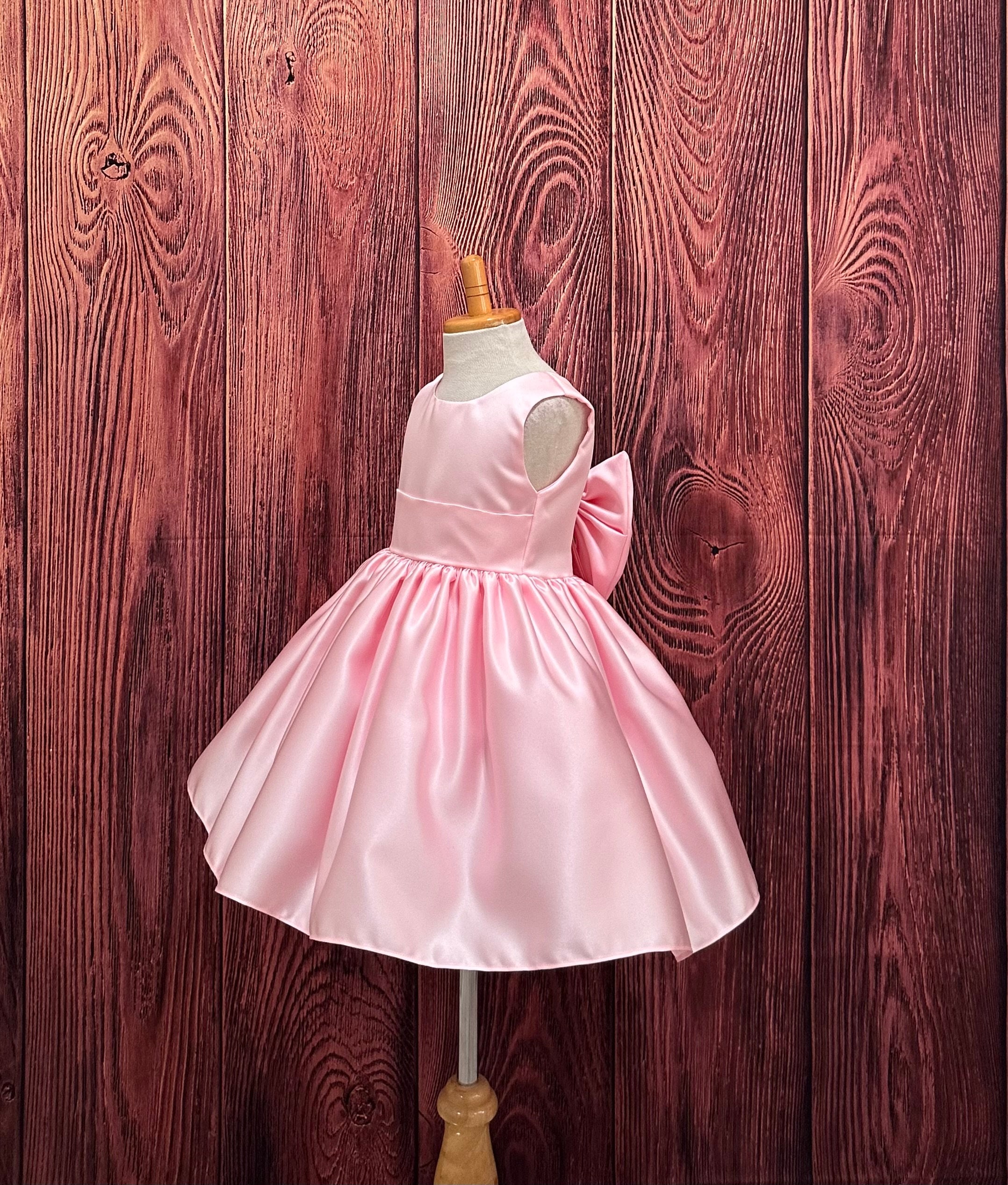 Robe Bébé Rose Taille 8 - Lotd - Maille Moulante Avec Panneau - Neuve Avec étiquettes