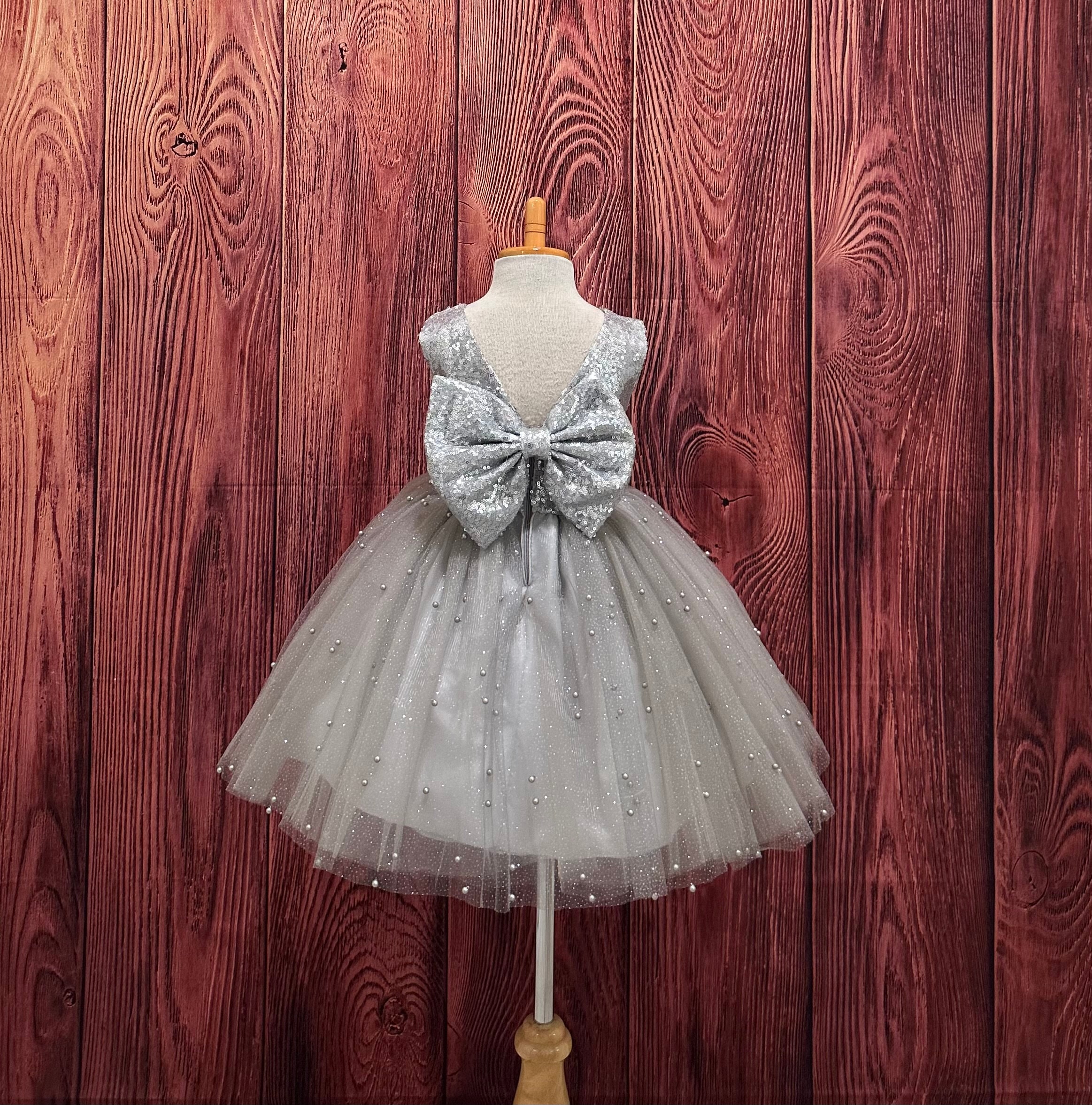 silver formal dresses for juniors Silver Tulle A-line Spaghetti Straps Long Prom Dresses With Side Split,  MP789