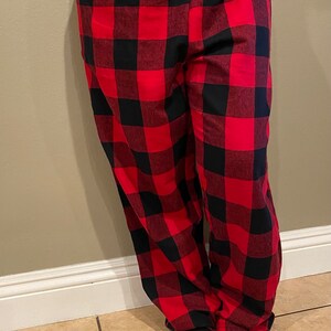 Red & Black Unisex Pajama Plaid Flannel Christmas Winter Family ...