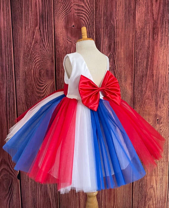 Fourth of July Patriotic Knee Length V-back Tulle Inddependence Day Holiday  American Flag Summer Infant Toddler Girl Birthday Parade Dress - Etsy  Australia