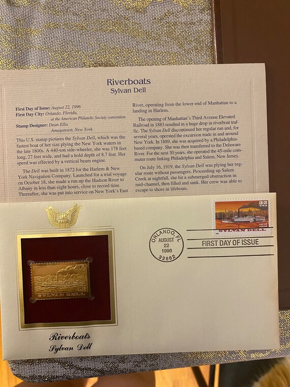 Sylvan Dell Riverboats Collectible Stamp Etsy