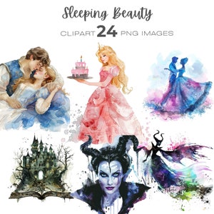 Sleeping Beauty Clipart, Princess Fairy Tale, Maleficent, Prince Charming clipart