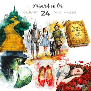 Wizard of Oz Clipart, Dorothy Fairy Tale, The Wizard clipart, Wicked, Tin man, Dorothy in Oz, Wicked Witch Clipart