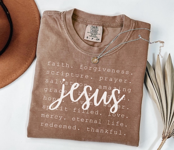Comfort Colors® Religious Shirt, Christianity Shirt, Boho Christian Shirt, God is Good Shirt, Church Group Shirt, Christian Minimalist Shirt