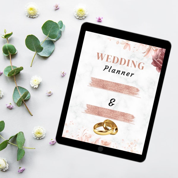 Wedding Planner Printable | Printable Wedding Planner Pages | Wedding Plan Bundle | Wedding Planning Book | Wedding Planner PDF, 65 Pages