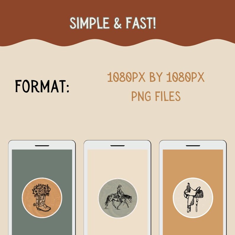 Earth Tones Western Highlight Covers Icon Instagram Boho Cowgirl Punchy