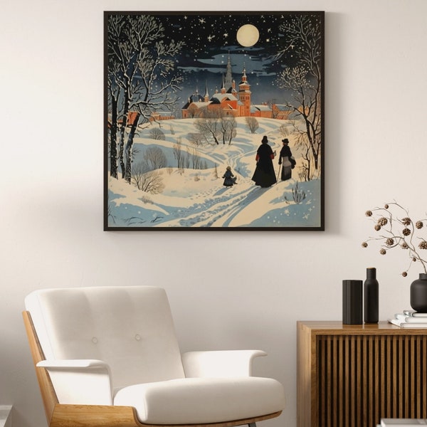 Art Illustration Poster Inspired by Doctor Zhivago by Boris Pasternak Literary Art Home Decor for Readers