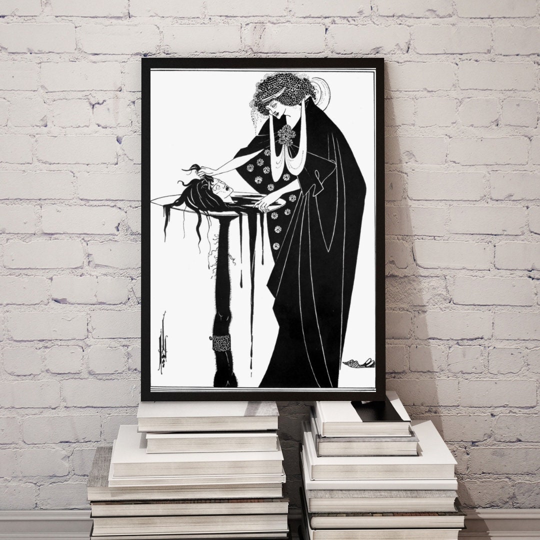 Aubrey Beardsley the Dancer's Reward Print, Art Nouveau