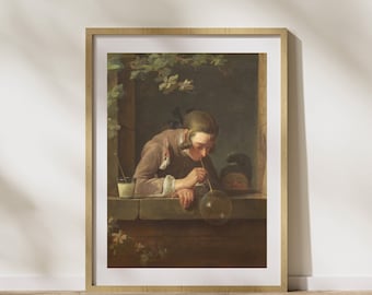 ジャン・シメオン・シャルダン：「シャボン玉」、1733年頃 - 美術館