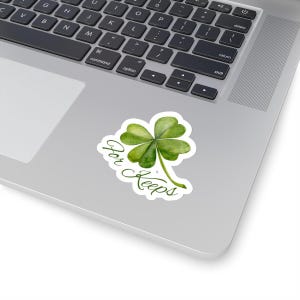 Lucky Clover Stickers For Keeps inspired by Boys of Tommen, Ireland, Cork, Friends-to-lovers, Binding 13, St Patricks Day, Literary Decal
