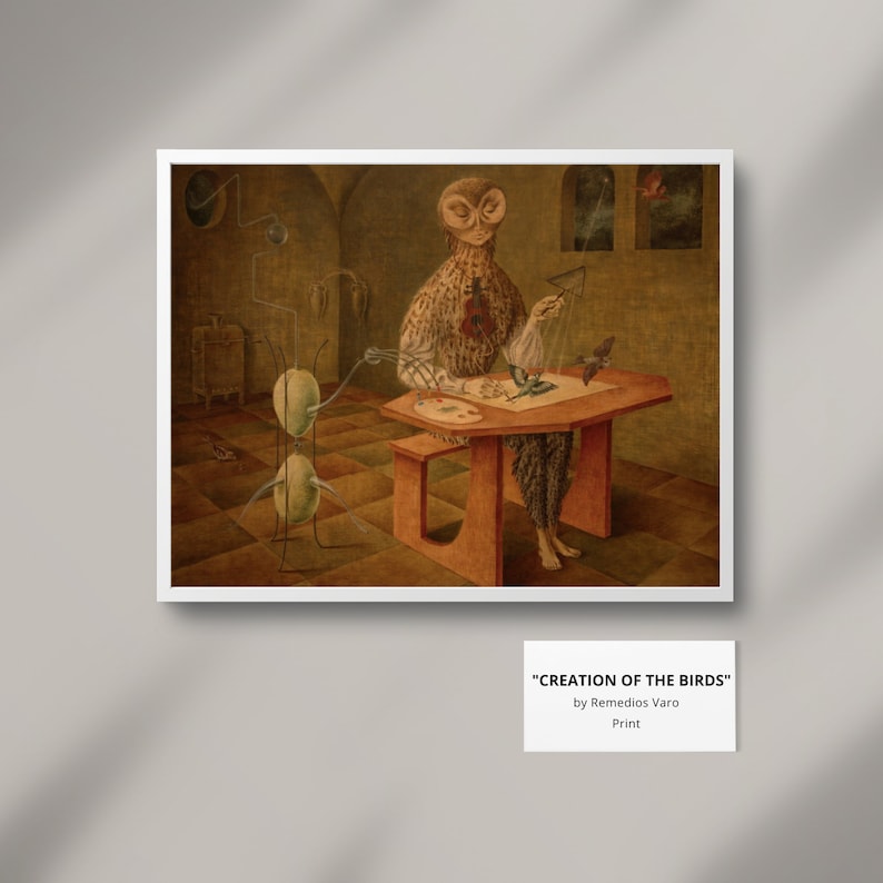 Creation of the Birds by Remedios Varo Art Print - Surrealist Masterpiece - Unique Wall Art