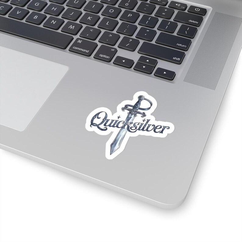 Quicksilver Sticker, Book by Callie Hart, Sword Decal, Gift for Fae & Alchemy Fans, Perfect Present for Book Lovers image 2