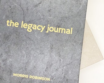 The Legacy Journal® - PERSONALIZED - The OFFICIAL Life Story Journal for Parents & Grandparents - Prompted Journal