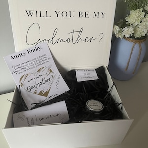 Caixa de proposta de madrinha presente personalizado preto você será minha madrinha conjunto de caixa de presente personalizada
