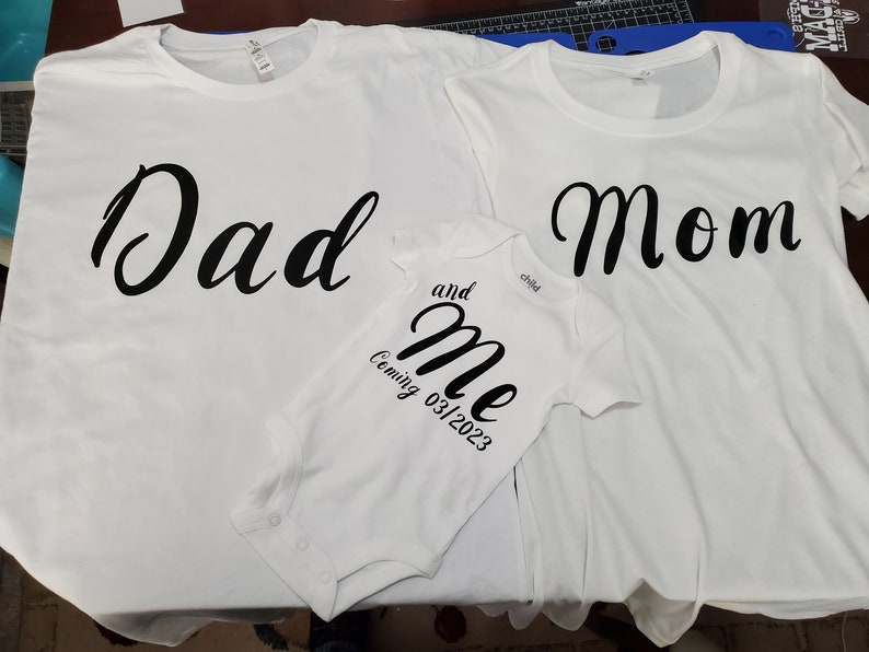 Mom Dad and Me Shirt Set With Onesie - Etsy