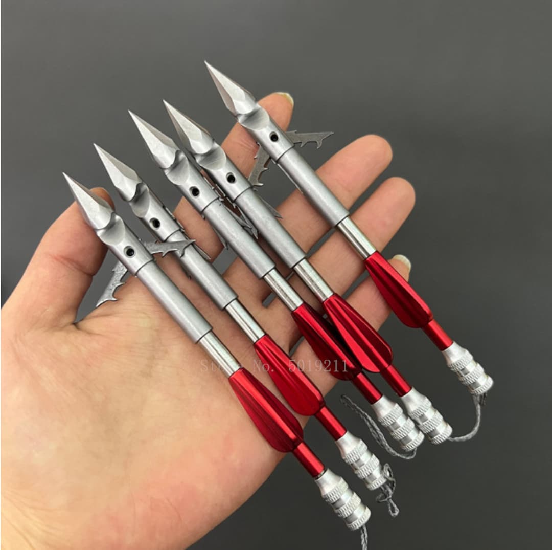 5pc New Professional Steel Tip Darts Outdoor Hunting Slingshot Darts  Detachable High Quality Fish Shooting Accessories -  Sweden