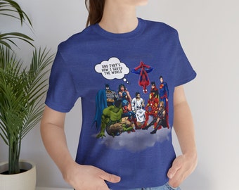 Superhjälte-t-shirt | Jesus och superhjältar-t-shirt | Kristen talesättgåva.