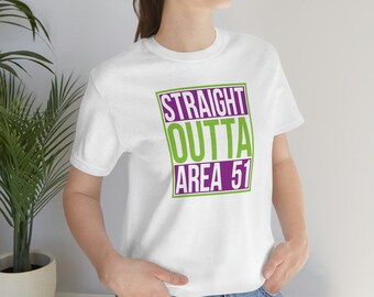 Bereich 51 T-Shirt | Alien T-Shirt | UFO-Shirt | Lustiges Alien Geschenk.