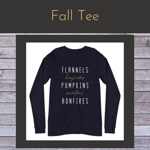Herbst Favoriten | Unisex Langarm T-Shirt | Thanksgiving | Herbst | Gesegnete | Saisonale
