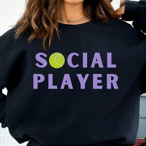 social tennis sweatshirt, cute tennis sweatshirt, simple tennis sweatshirt, cute tennis gift, team tennis crewneck