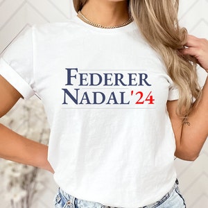 Fedal tennis t-shirt, Federer and Nadal shirt, tennis shirt,  tennis fan, tennis gift, Federer and Nadal top