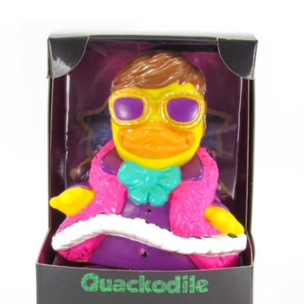 Elton John - Quackodile Rock Rubber Duck, Custom Toy Gift for adults, kids, events, special occasions-FREE SHIPPING