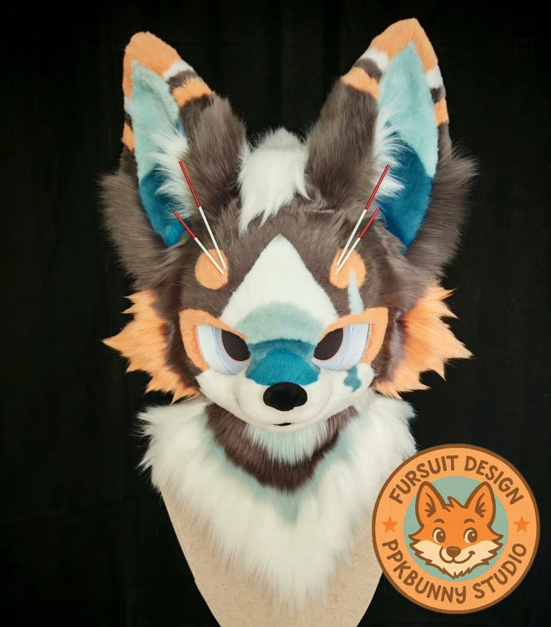 Fursuit Head- Head, Furry Head , Furry Cosplay, Fantasy Creatures ...