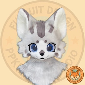 Fursuit Head- Head Only, Furry Cosplay, Fursuit Premade, Kemono Cosplay, Fursuit Head