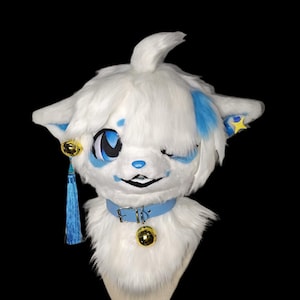 Fursuit Head-Head Only, Furry  Pre-Made Fur Head, Furry Cosplay, Fursuit Premade, Dog Fantasy Creatures, Cute Dog Furry Mask Head