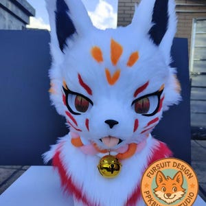 Fursuit Head- Head, Furry Head, Firefox Furry Cosplay, Fantasy Creatures, Fox Fantasy Creatures, Cool  Fursuit