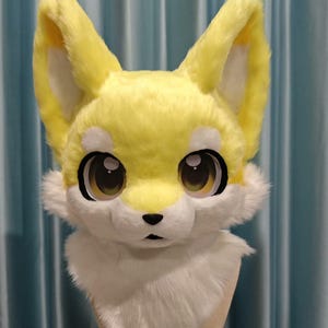 Fursuit Head-Head Only, Furry  Pre-Made Fur Head, Furry Cosplay, Fursuit Premade, Dog Fantasy Creatures, Cute Dog Furry Mask Head
