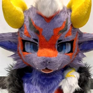 Fursuit Head- Head Only,Furry Cosplay, Fantasy Creatures,Dragon Fursuit Head