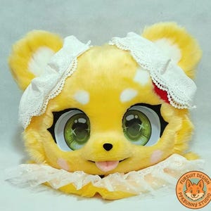 Fursuit Head- Head Only, Furry Cosplay, Finished Product, Kemono Cosplay, Fursuit Head