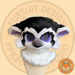 Fursuit Head- Head, Purple Bird Furry Head, Bird Furry Cosplay, Bird Fantasy Creatures, Bird Fantasy Creatures, Cool Bird Fursuit Head