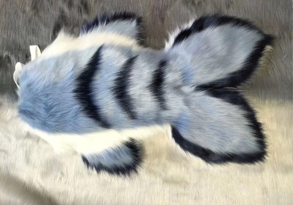 Fursuit Tail, Fish Tail, Fluffy Fish Tail, Customizable Color